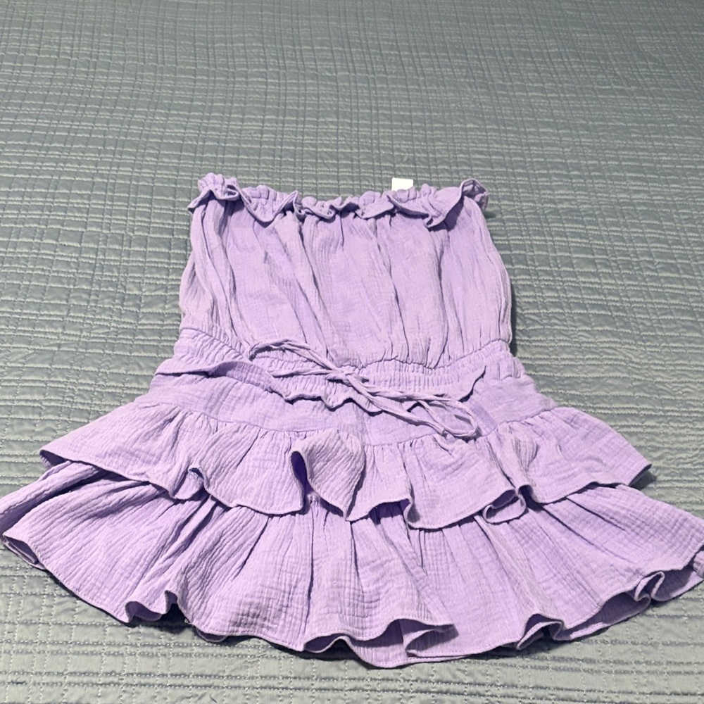 Day + Moon Purple Strapless romper